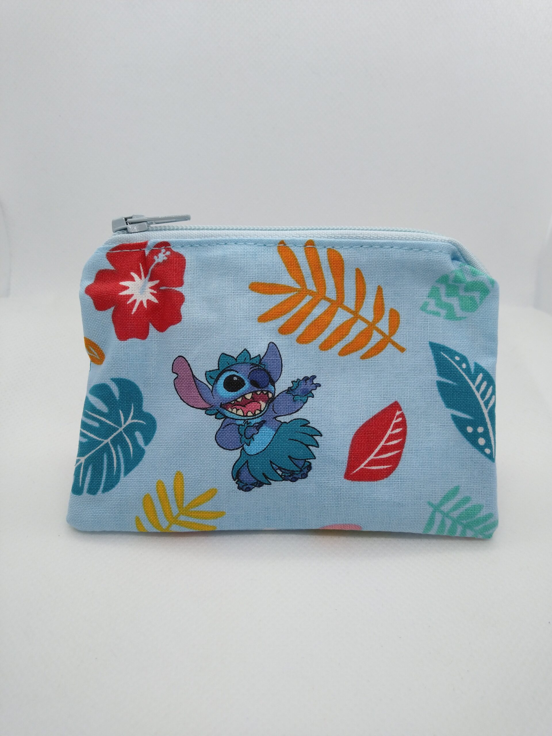 Handmade zipper coin purse made with Lilo and Stitch fabric ...